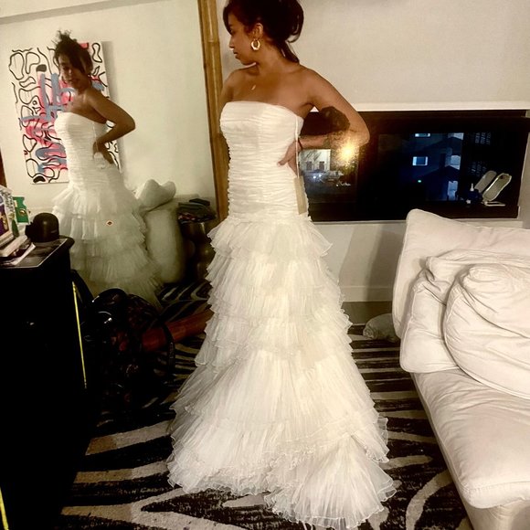 NWT ROSA CLARA WEDDING GOWN UNALTERED SAMPLE - Picture 5 of 16